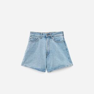 Everlane The A-Line Denim Short - Powder Blue 24
